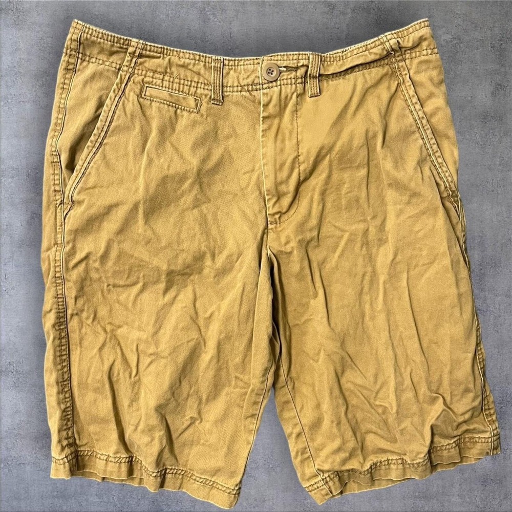 Y2K OP tan chino shorts 34 grunge essentials‎